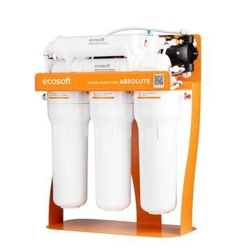 Фільтр зворотного осмосу Ecosoft Absolute з мінералізатором з помпою на станині