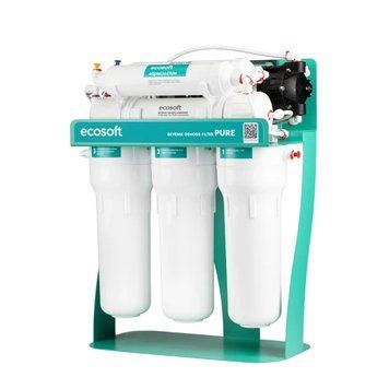 Фільтр зворотного осмосу Ecosoft PURE AquaCalcium Mint з помпою на станині