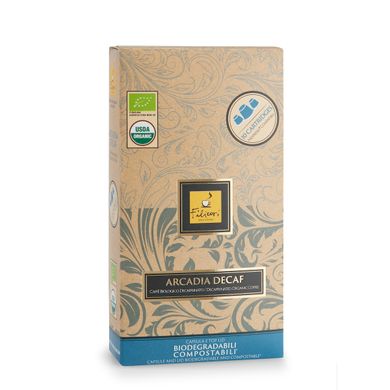 Filicori Zecchini Arcadia Bio/Organic Decaf - Nespresso-сумісні та біорозкладні капсули без кофеїну